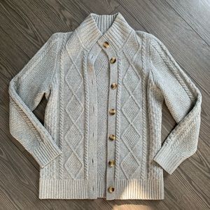LLBean Cable Sweater Cardigan